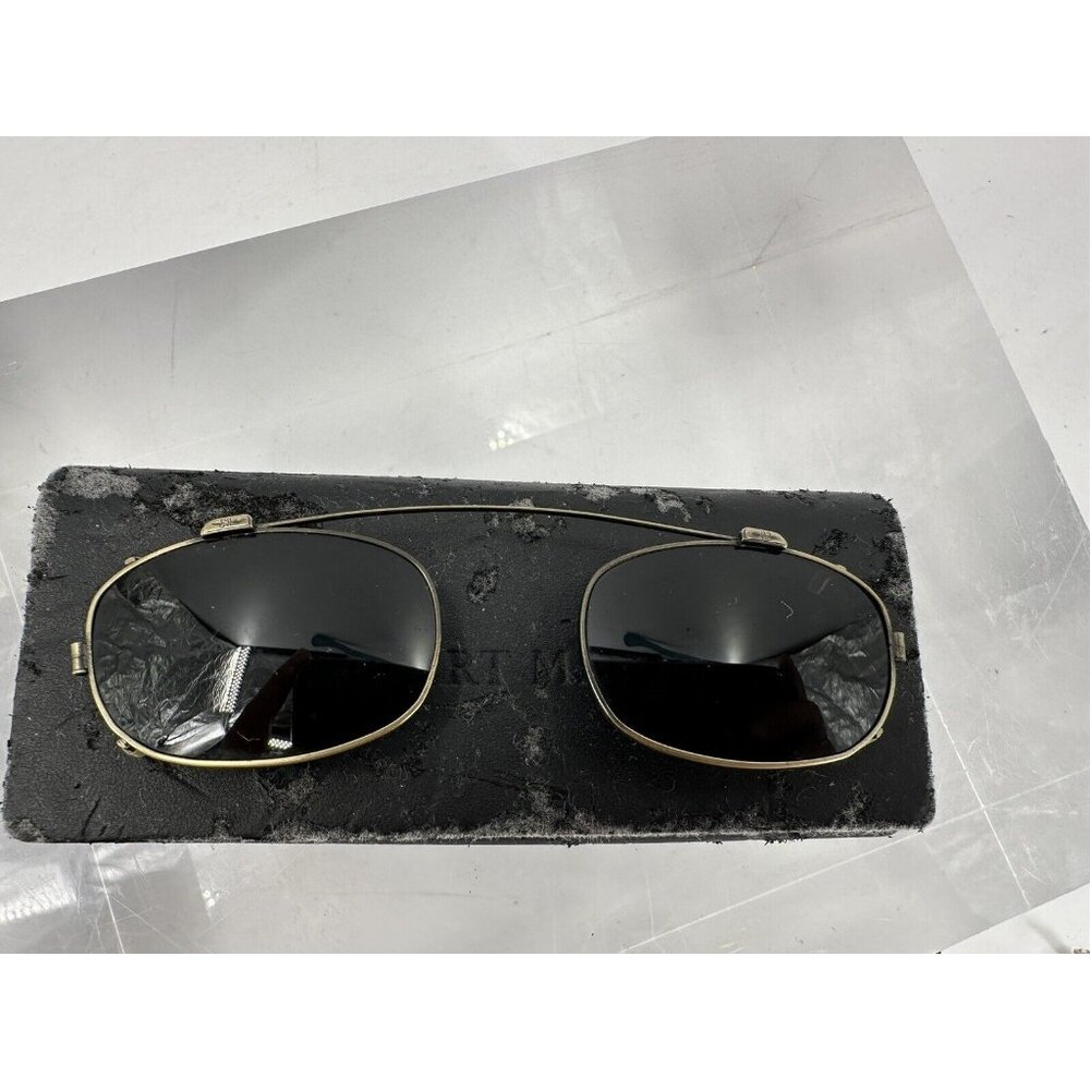 Vintage Robert Marc Rectangular Metal Sunglasses Clip Ons (B1-G)